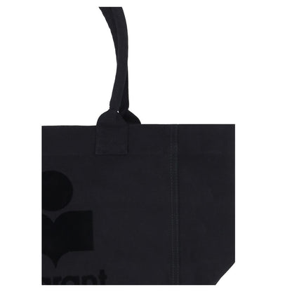 Black Cotton Shoulder Bag