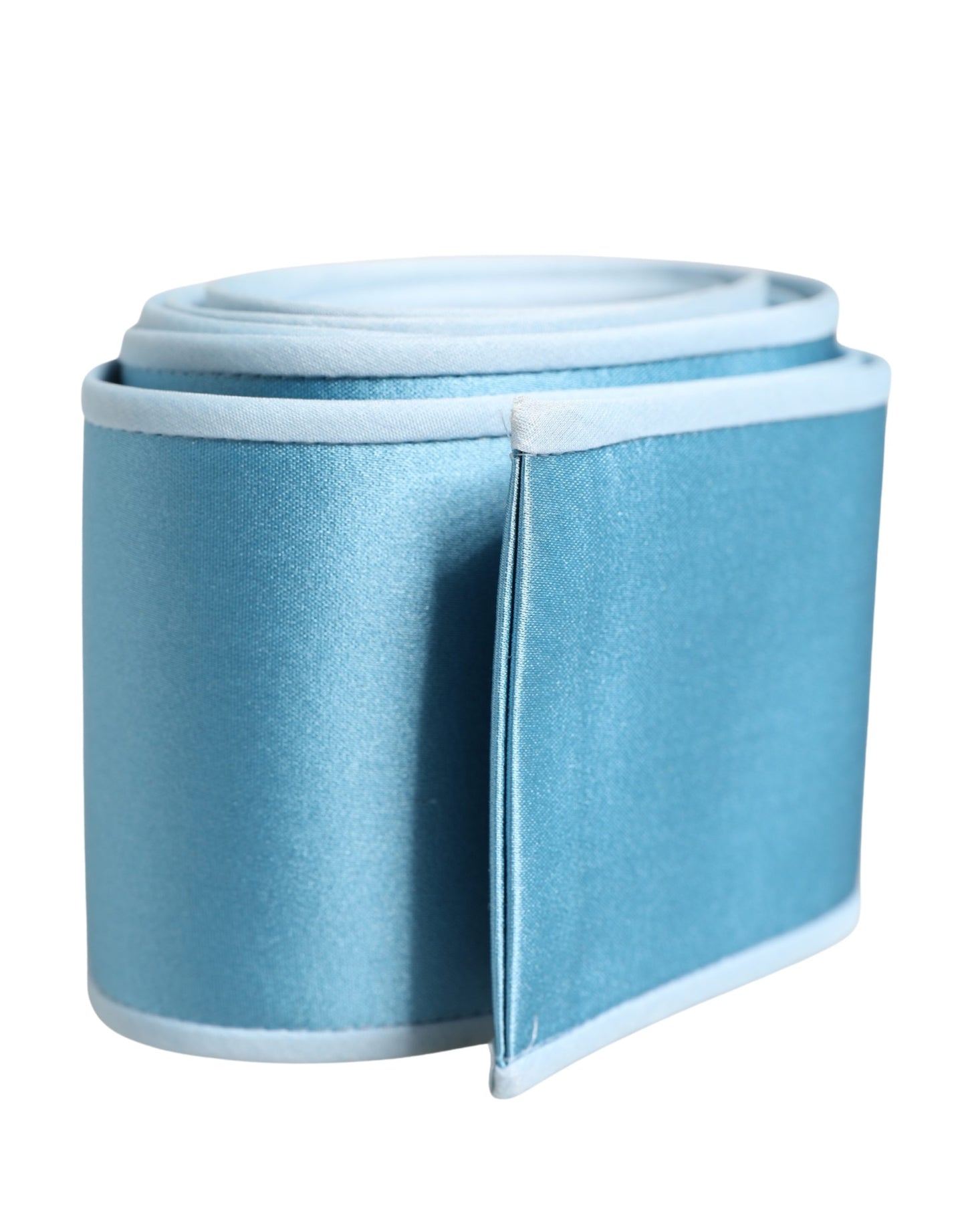 Light Blue Silk Satin Waist Women Cintura Belt