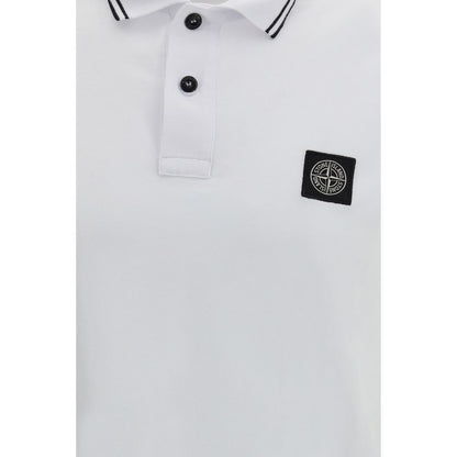 White Cotton Polo Shirt