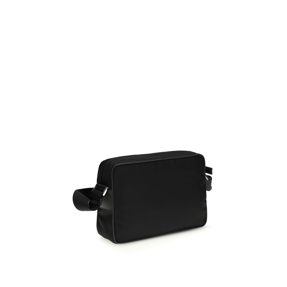 Black Recycled Polyamide Shoulder Bag