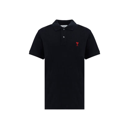 Black Cotton Polo Shirt