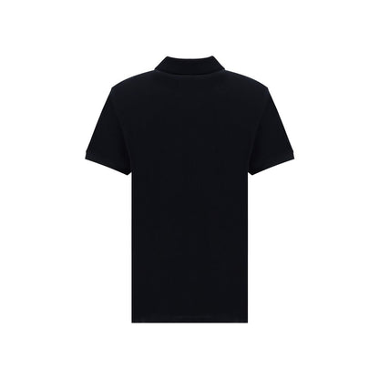 Black Cotton Polo Shirt