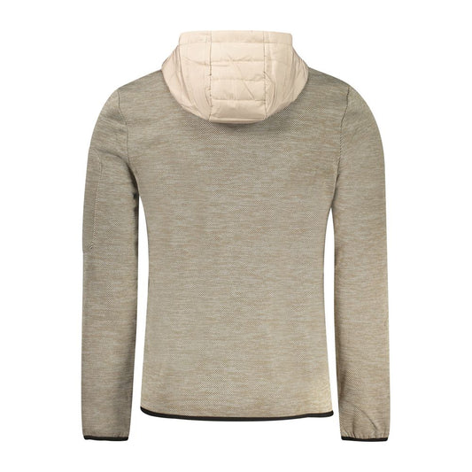 Beige Polyester Men's Jacket