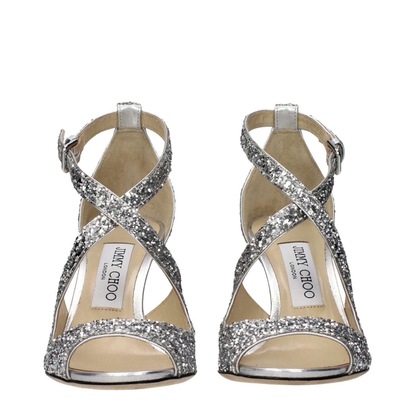 Gray Plastic Strap-On Sandals