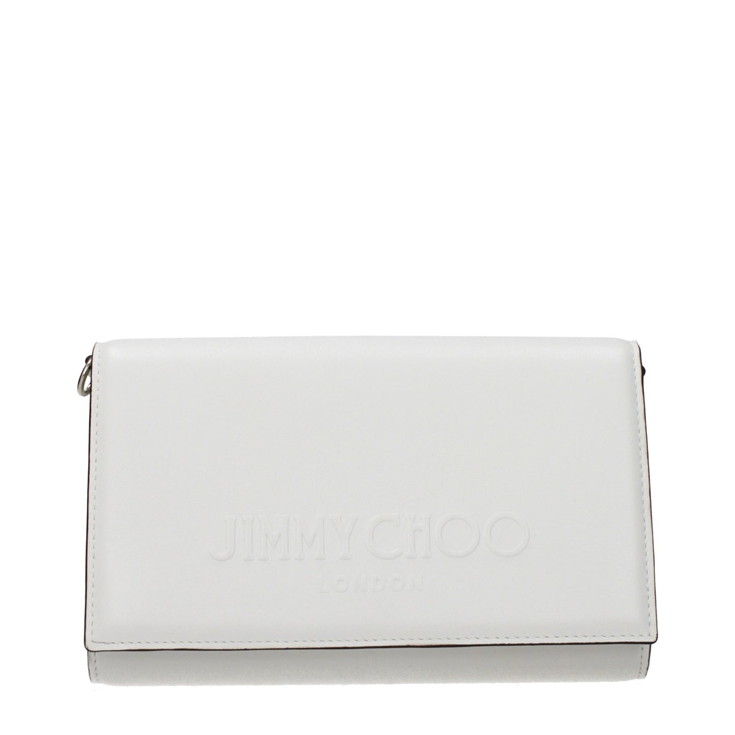 White Leather Clutch Bag