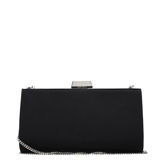 Black Satin Clutch Bag
