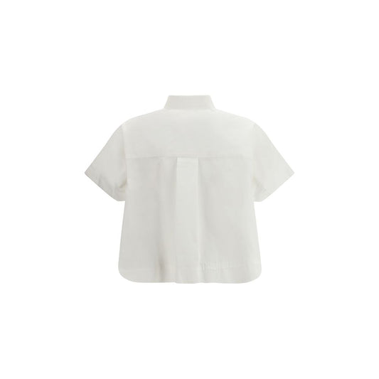 White Cotton Shortsleeve Shirt