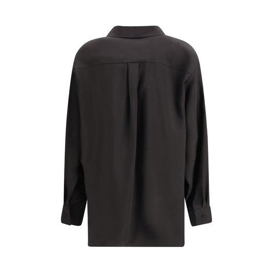 Black Wool Dress Shirt