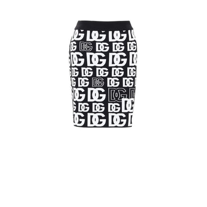 Black Cotton Mini Skirt