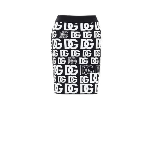 Black Cotton Mini Skirt