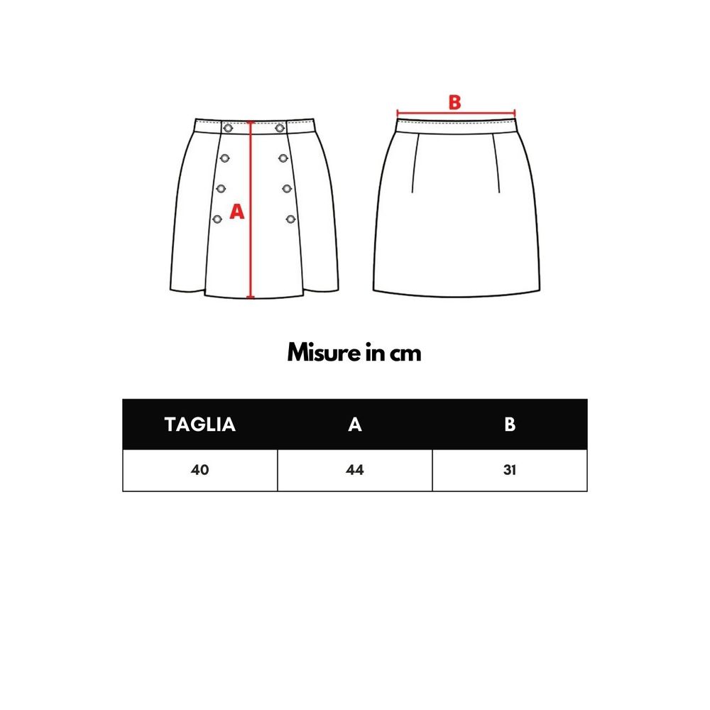 Black Cotton Mini Skirt