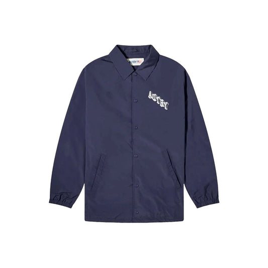 Blue Polyester Shell Jacket