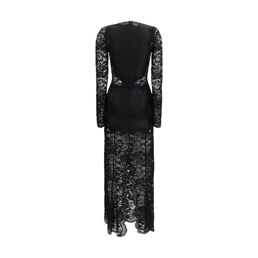 Black Polyamide Casual Dress