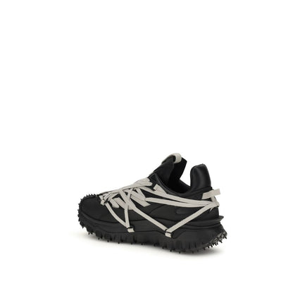 Black Rubber Athletic Sneakers