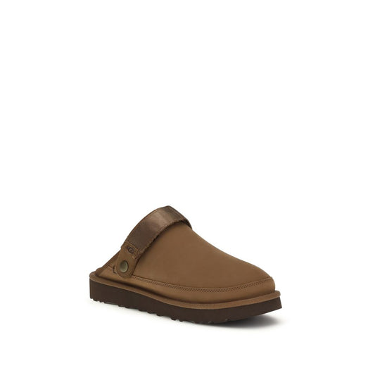 Brown Calf Leather Bos Taurus Mules