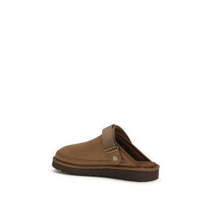 Brown Calf Leather Bos Taurus Mules