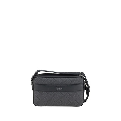 Black Polyethylene Shoulder Bag