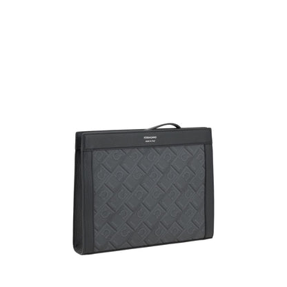 Black Polyethylene Clutch Bag