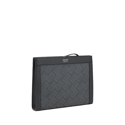 Black Polyethylene Clutch Bag
