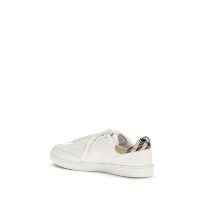 White Calf Leather Bos Taurus Low Top Sneakers