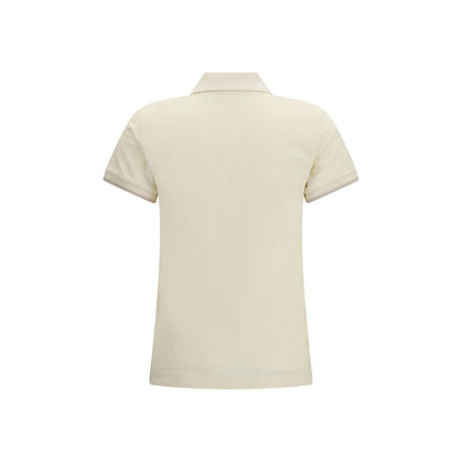 Beige Cotton Polo Shirt