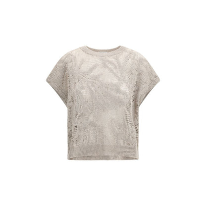 Beige Linen T-Shirt