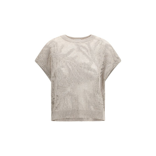 Beige Linen T-Shirt