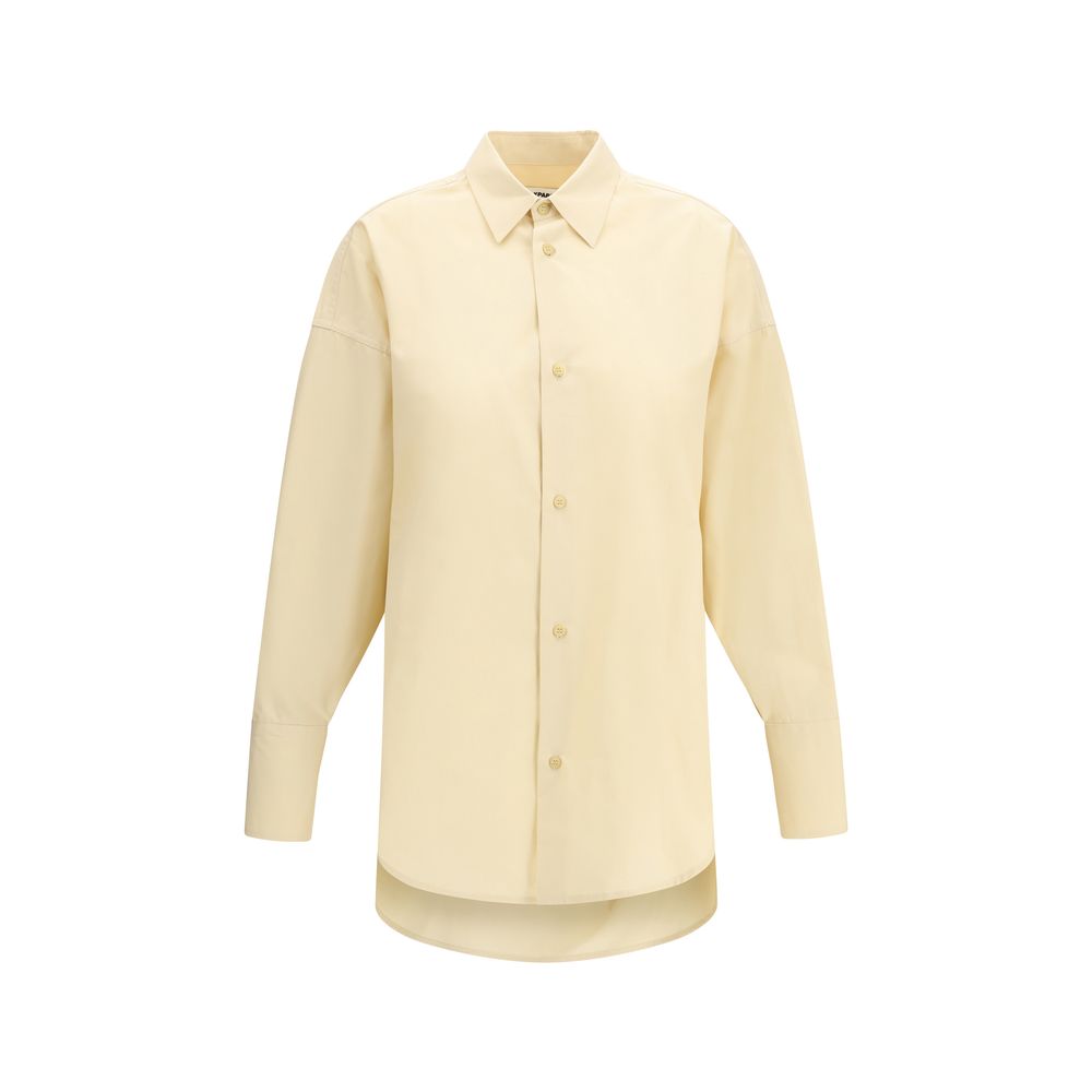 Beige Cotton Dress Shirt