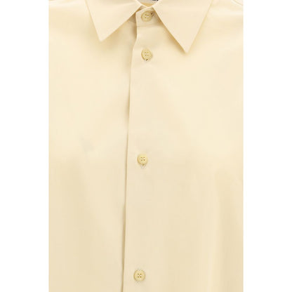 Beige Cotton Dress Shirt