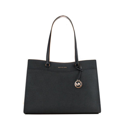 Black Leather Tote Bag