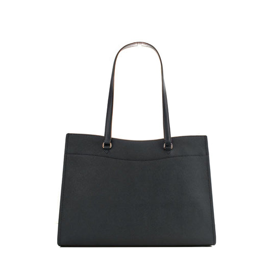 Black Leather Tote Bag