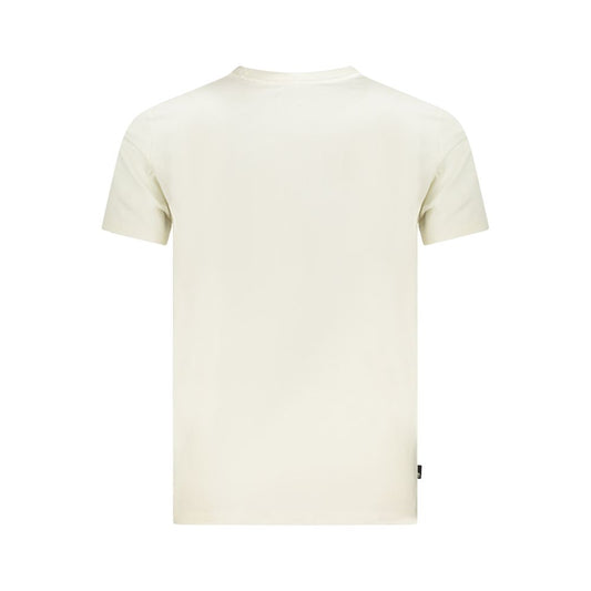 Beige Cotton Men T-Shirt