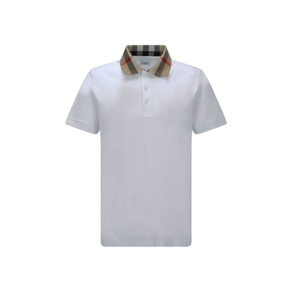 White Cotton Polo Shirt