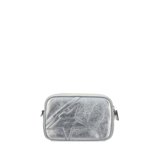 Gray Leather Shoulder Bag