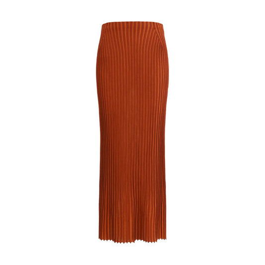 Multicolor Merino Wool Long Skirt
