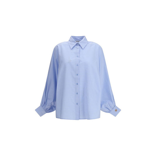 Blue Cotton Blouse