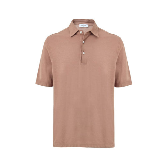Brown Cotton Polo Shirt