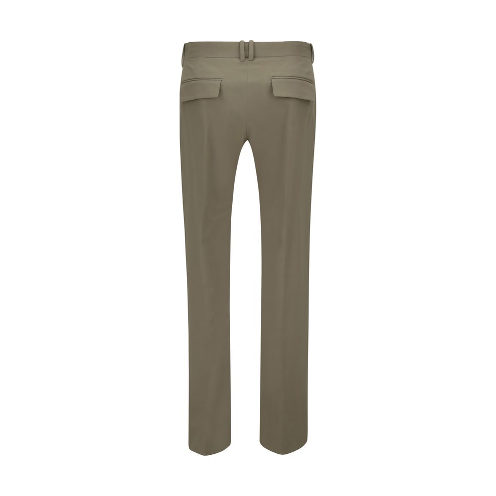Bicolor Cotton Casual Pants