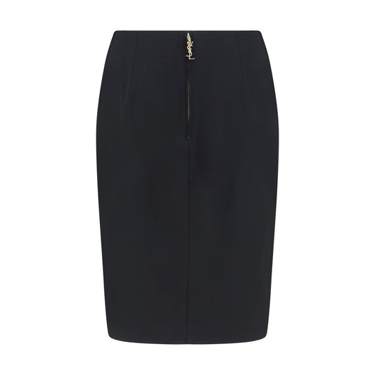 Black Viscose Skirt