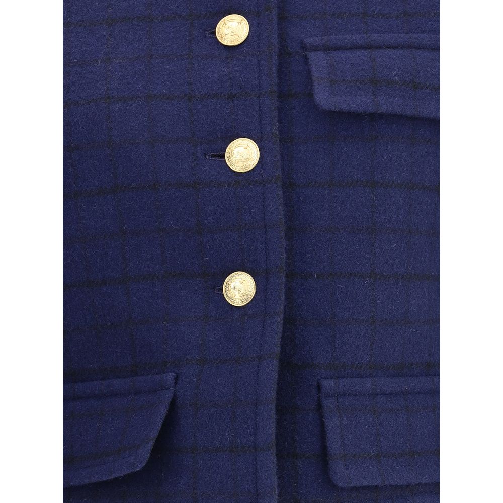 Blue Wool Coat