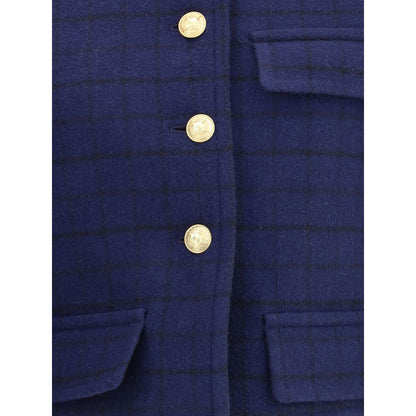 Blue Wool Coat