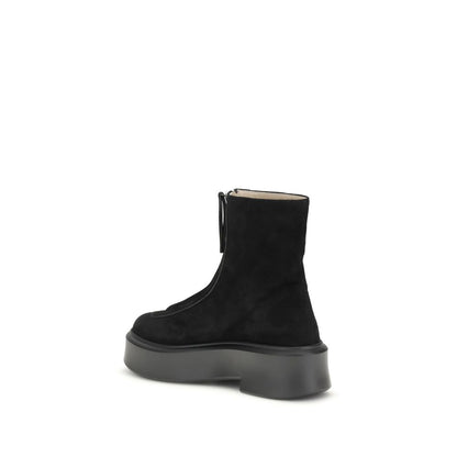 Black Rubber Ankle Boots