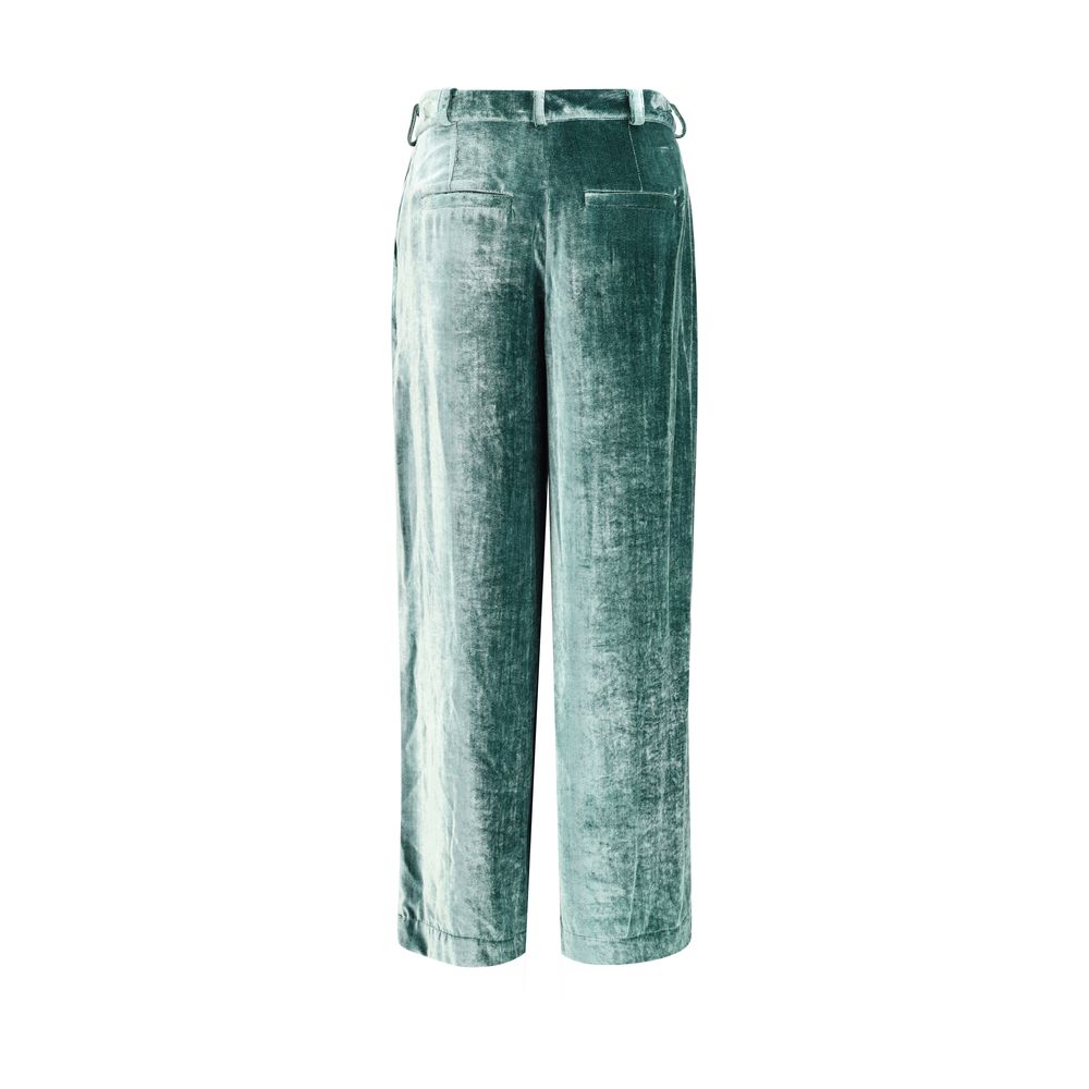 Bicolor Cotton Casual Pants