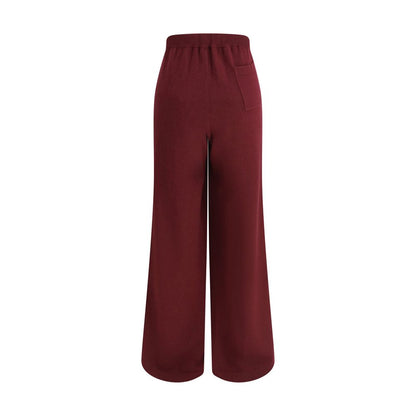 Bordeaux Wool Casual Pants