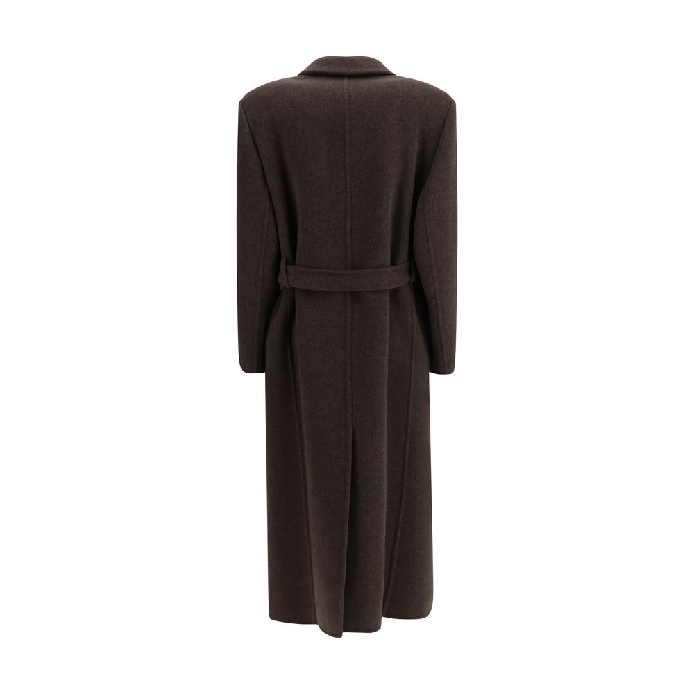 Brown Fleece Wool Coat