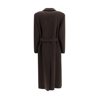 Brown Fleece Wool Coat