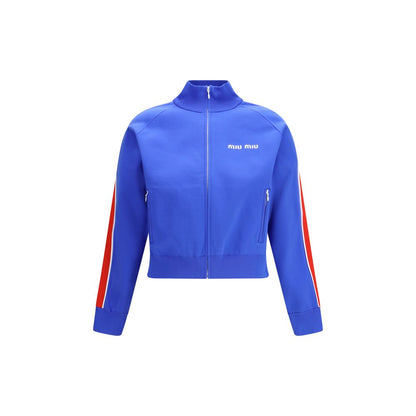 Blue Polyamide Sweatshirt