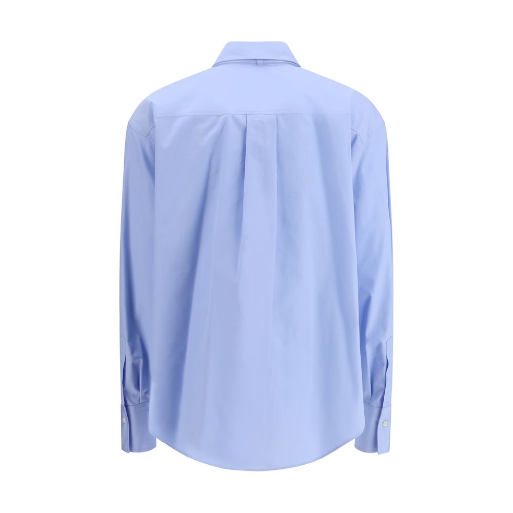 Blue Cotton Dress Shirt