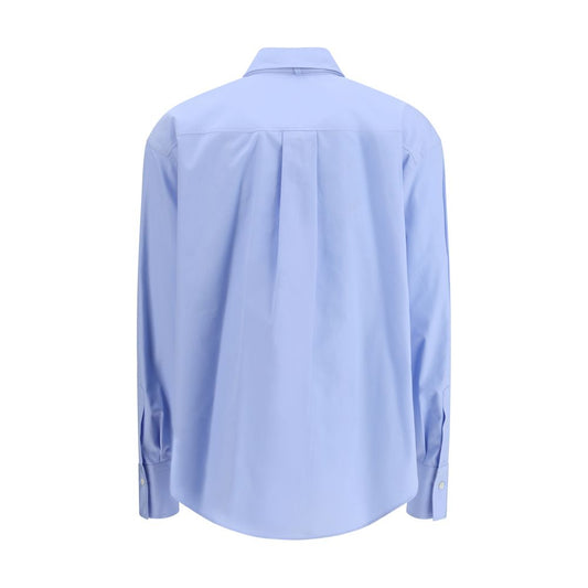 Blue Cotton Dress Shirt