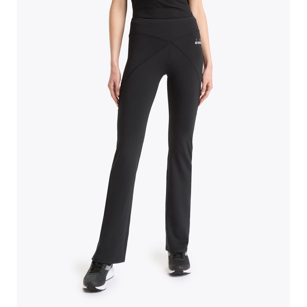 Black Polyester Athletic Pants